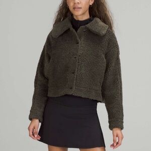 lululemon athletica Dark Green Teddy Jacket